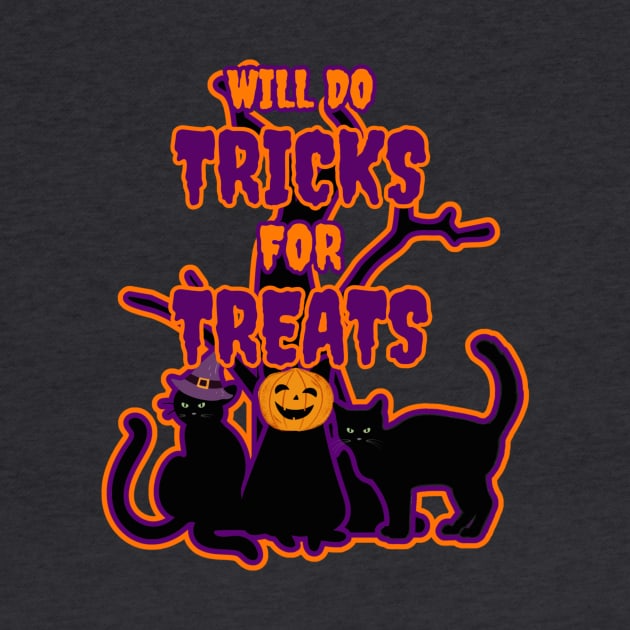 Spooky Cats Will do Tricks for Treats by Designs_by_KC